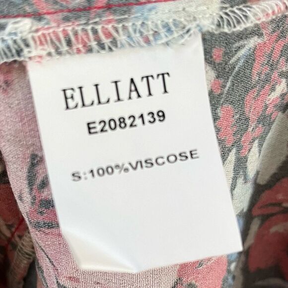 Elliatt Byron Asymmetrical Hem Midi Floral Dress in Multi Pink L - Picture 8 of 14